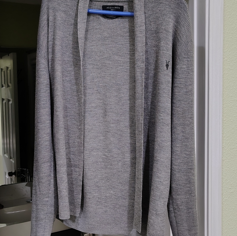 All Saints Gray Men's Sweater